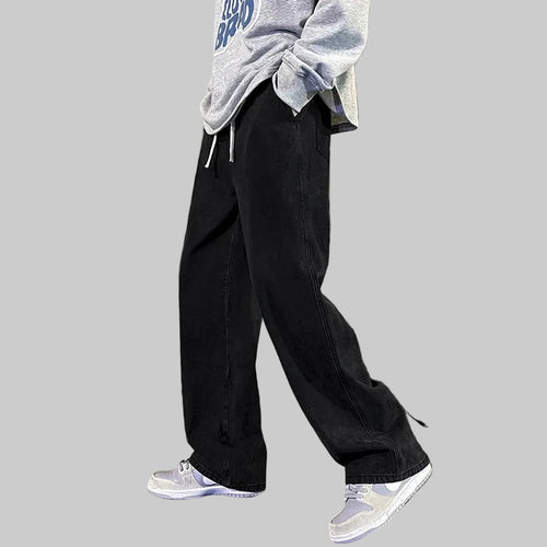 Fleece Cargo Jeans – Warm Loose Fit Winter Pants