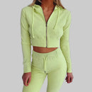 Slim Zip Hooded Suit