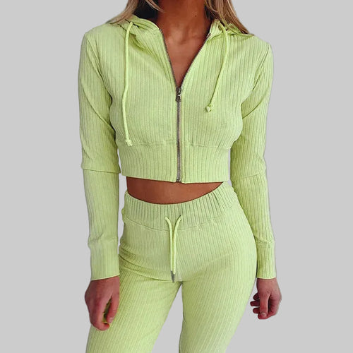 Slim Zip Hooded Suit
