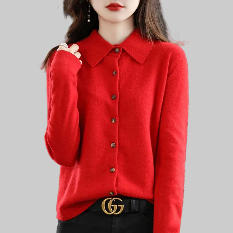 Polo Knit Cardigan