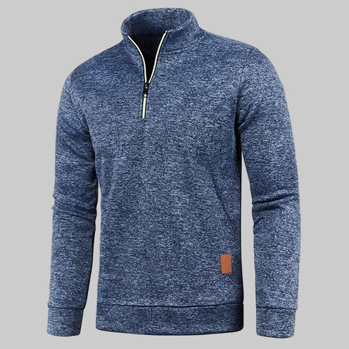 Half-Zip Sweatshirt – Minimal Warm Pullover