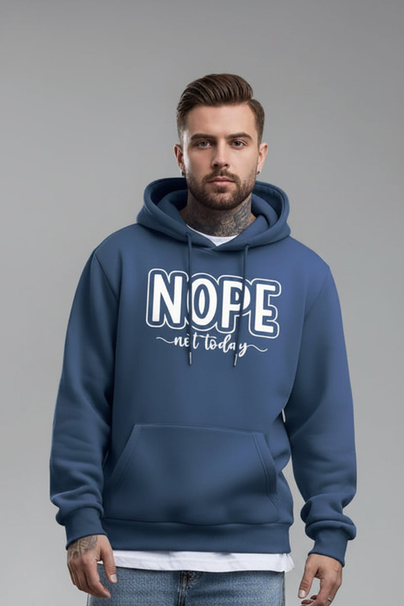 UrbanTrendz Men's Fleece Letter Hoodie