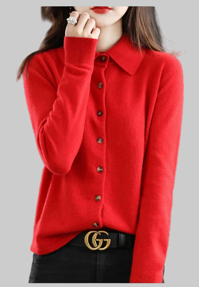 Polo Knit Cardigan