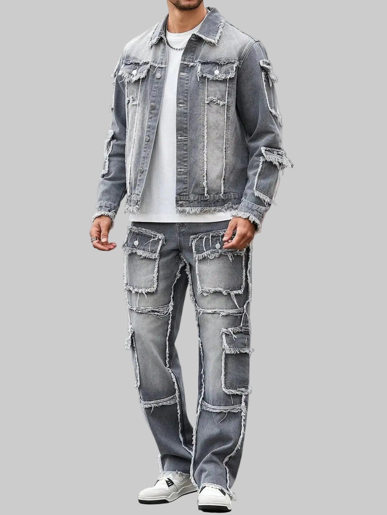 Grey Denim Street Set