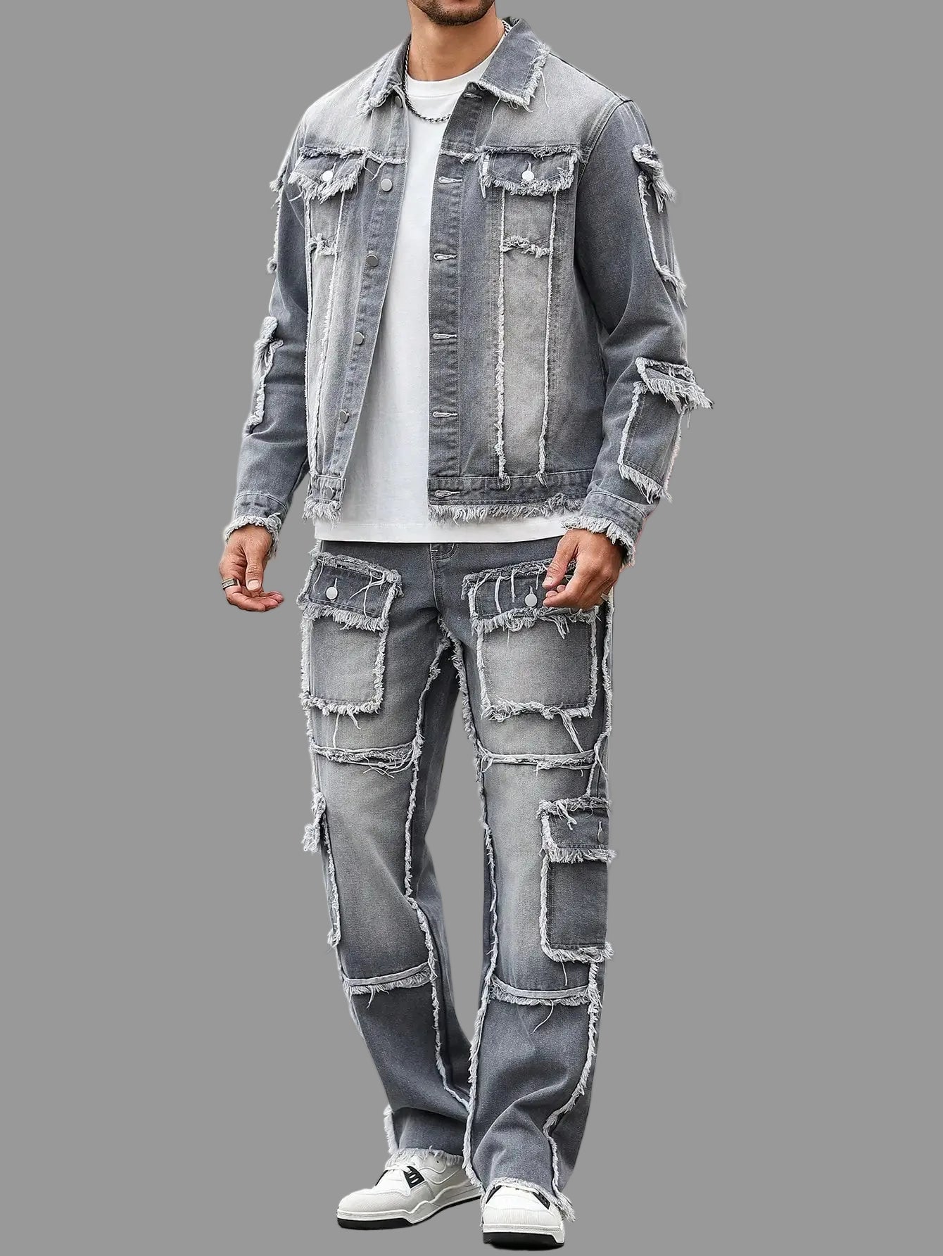 Grey Denim Street Set