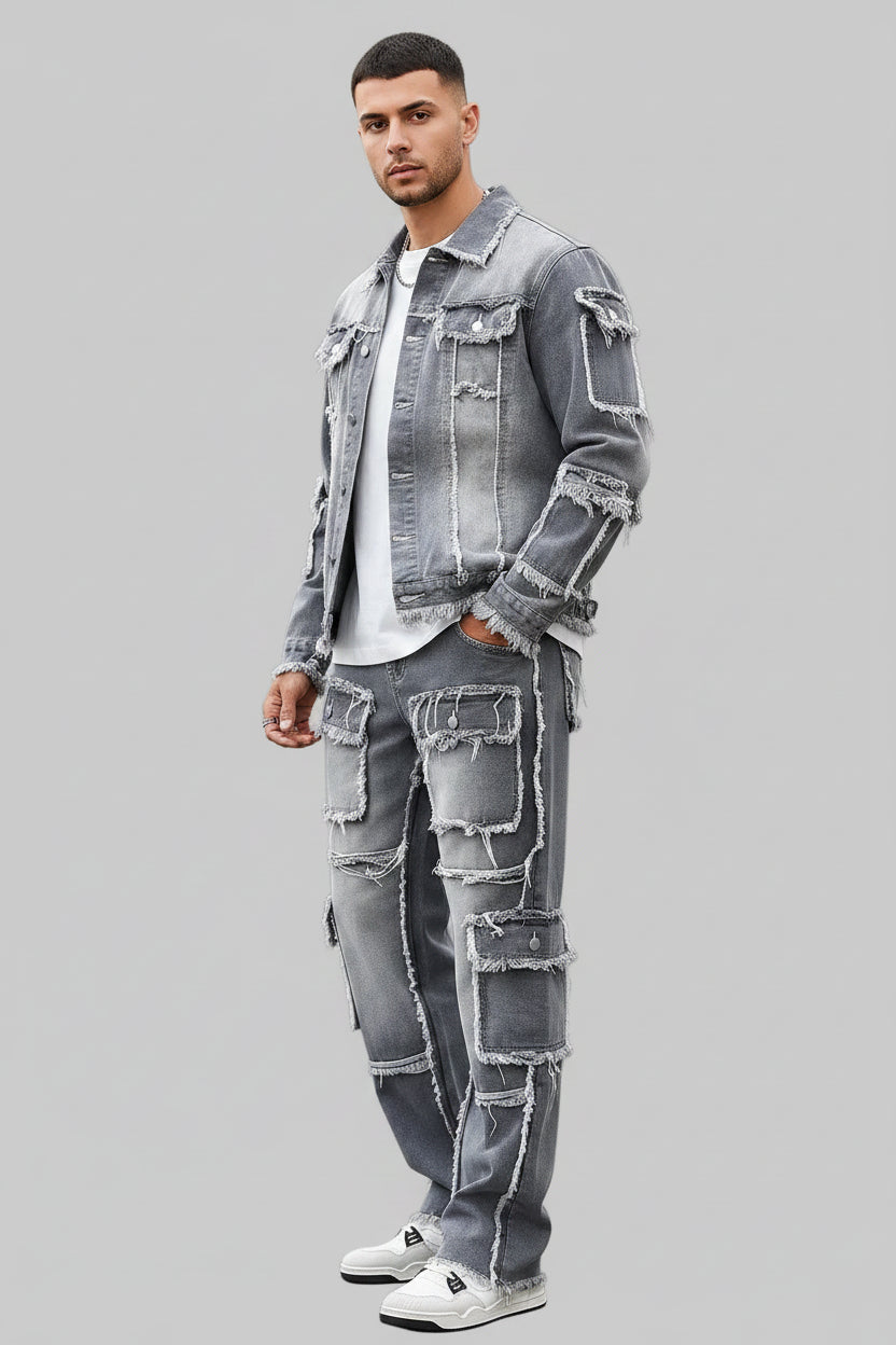 Grey Denim Street Set
