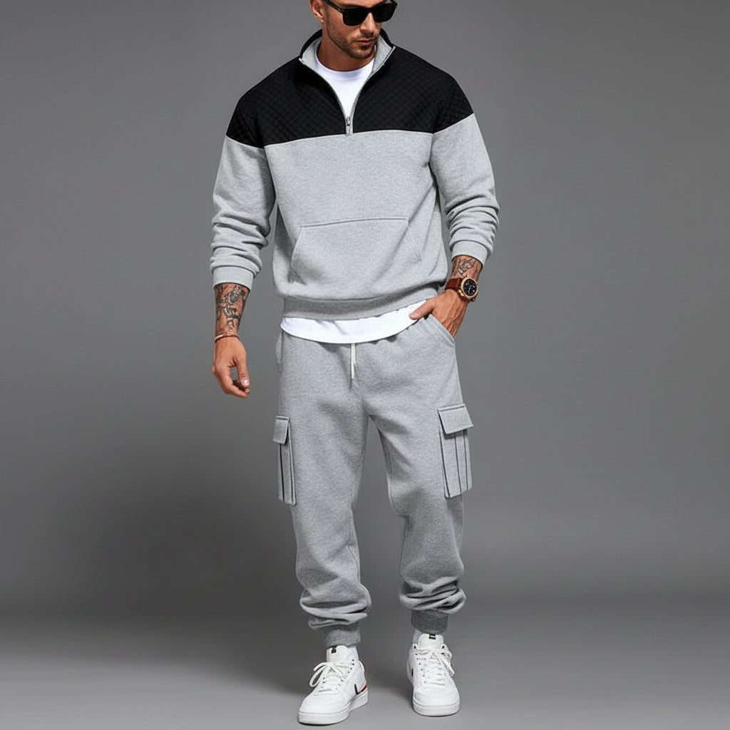 Fleece Contrast Casual Co-ord