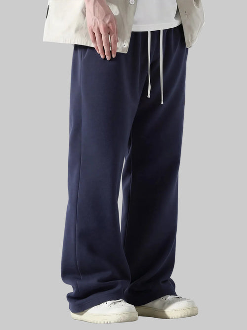 Men's Wide-Leg Sweatpants | Lightweight Loose Fit Korean Streetwear