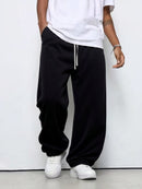 Men's Wide-Leg Sweatpants | Lightweight Loose Fit Korean Streetwear