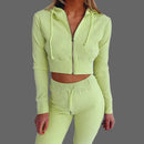 Slim Zip Hooded Suit