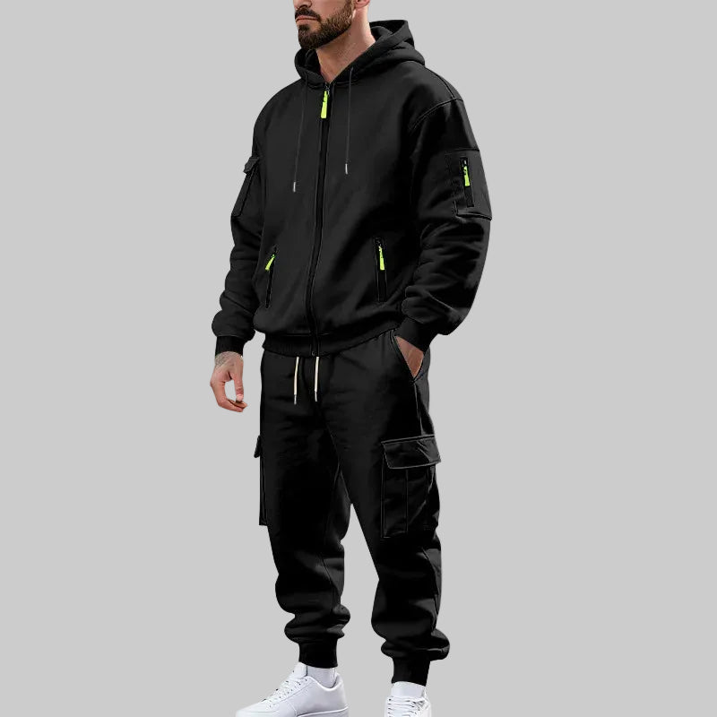 Men's Fleece Hooded Set