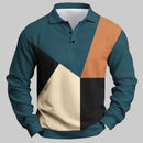 Men's Breathable Polo Shirt – Quick-Dry Color Block Casual Top