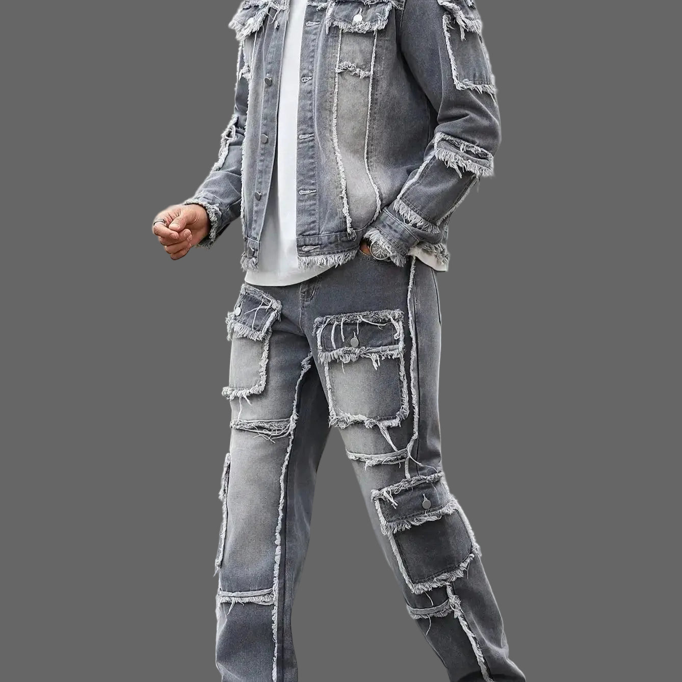 Grey Denim Street Set