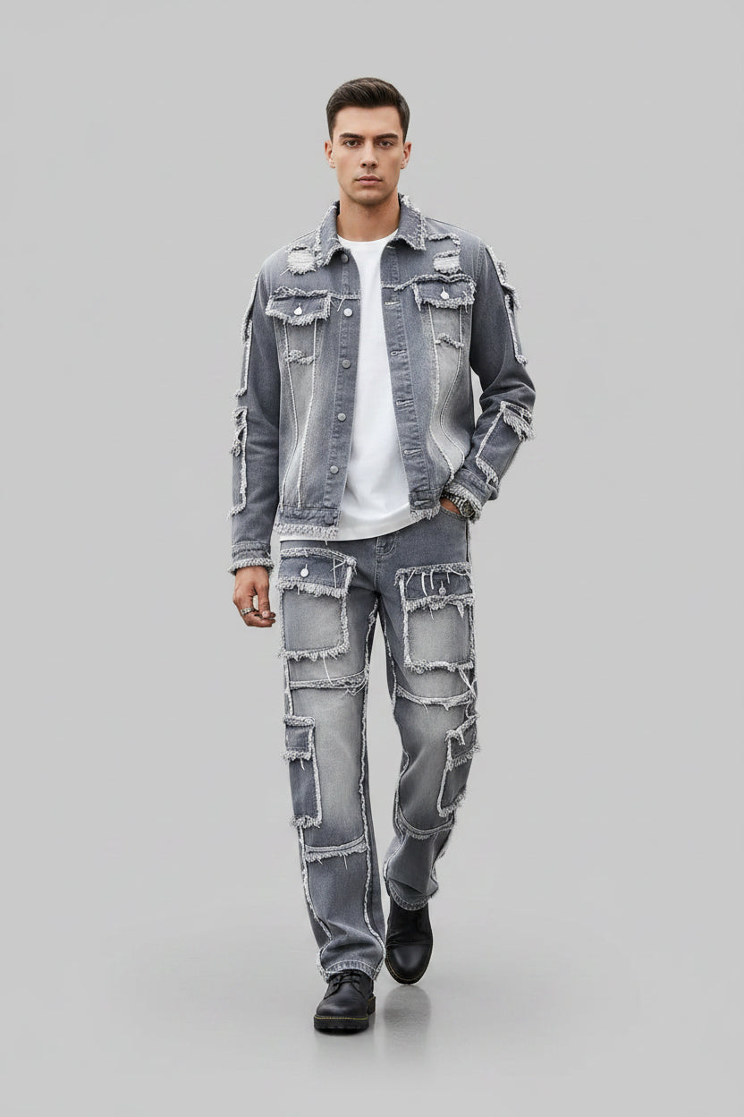 Grey Denim Street Set