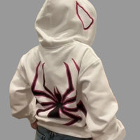 Spider Web Zip Hoodie