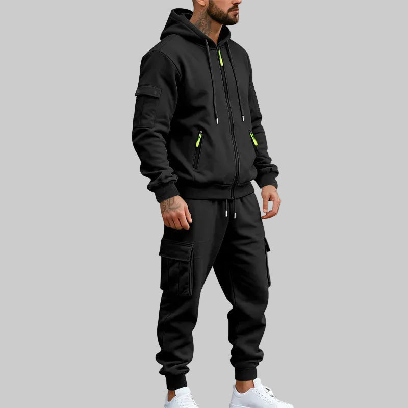 Men's Fleece Hooded Set