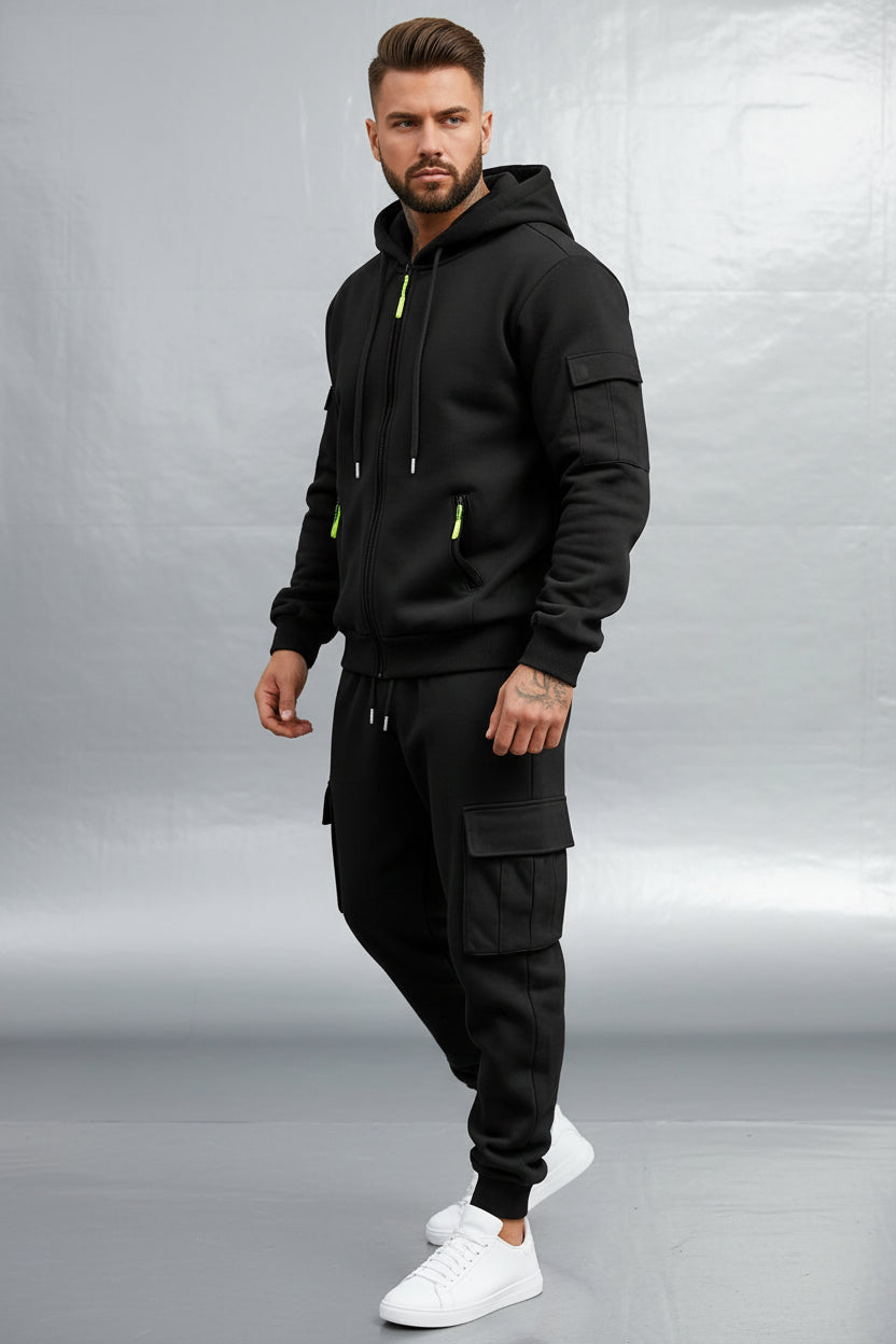 Men's Fleece Hooded Set