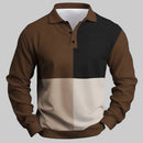 Men's Breathable Polo Shirt – Quick-Dry Color Block Casual Top
