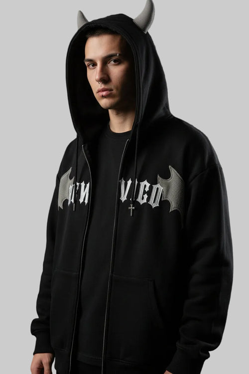 Dark Aesthetic Zip Hoodie