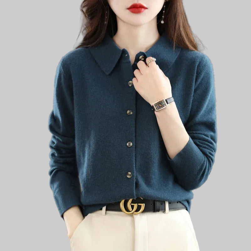 Polo Knit Cardigan