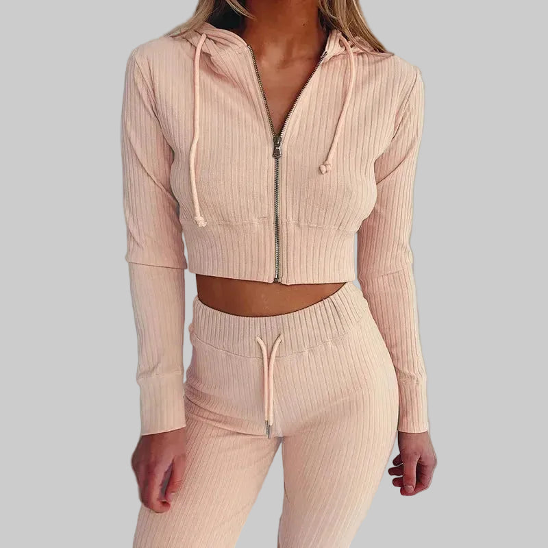 Slim Zip Hooded Suit