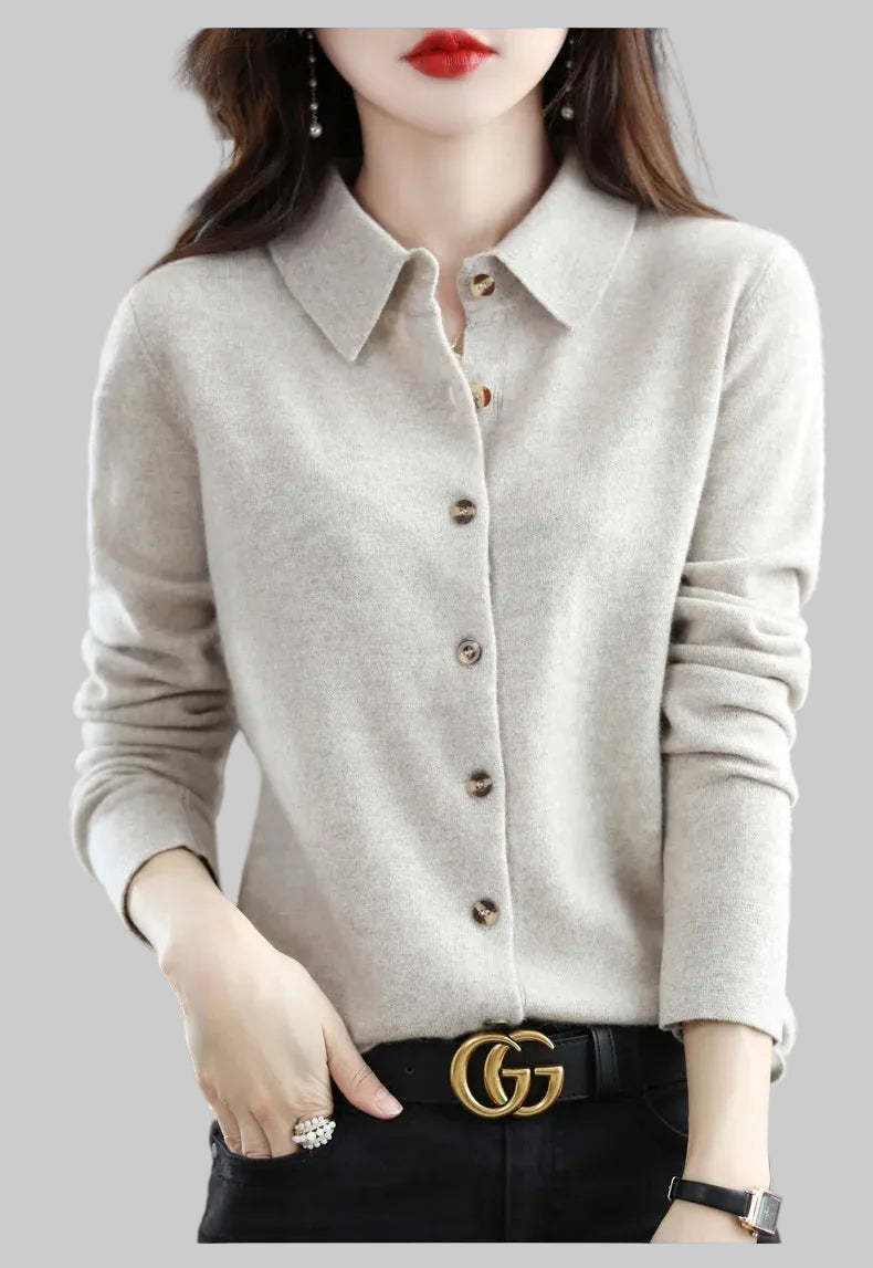 Polo Knit Cardigan