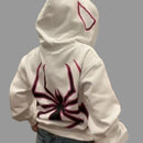 Spider Web Zip Hoodie