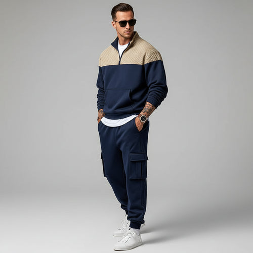 Fleece Contrast Casual Co-ord