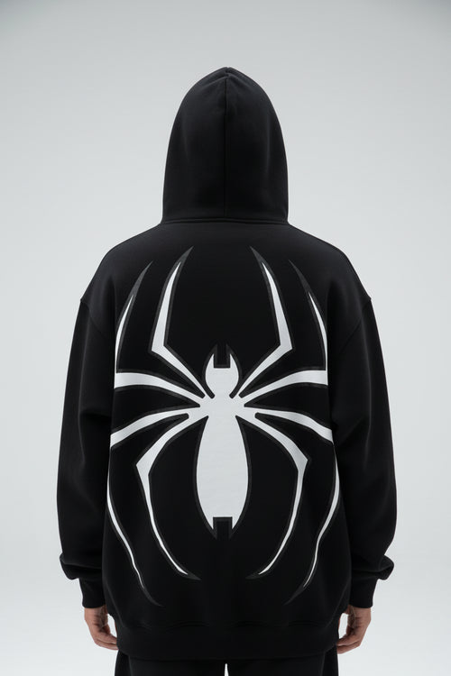 Spider Web Zip Hoodie