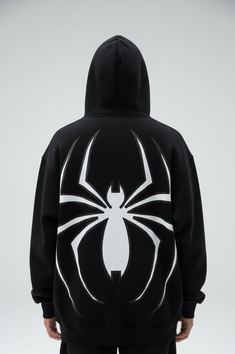 Spider Web Zip Hoodie