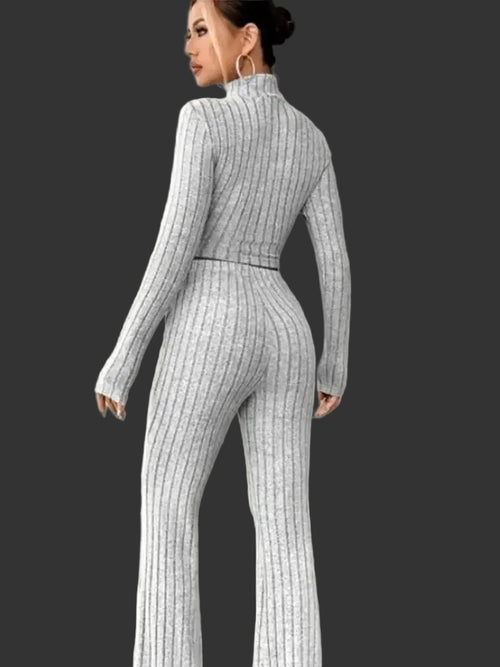 Knit Slim Two-Piece Set