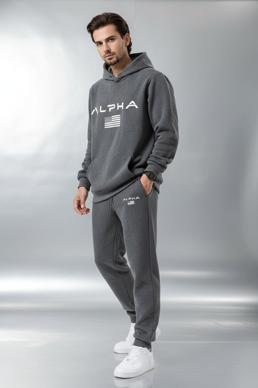 Fleece Zip Hoodie Set