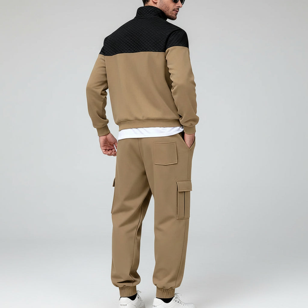 Fleece Contrast Casual Co-ord