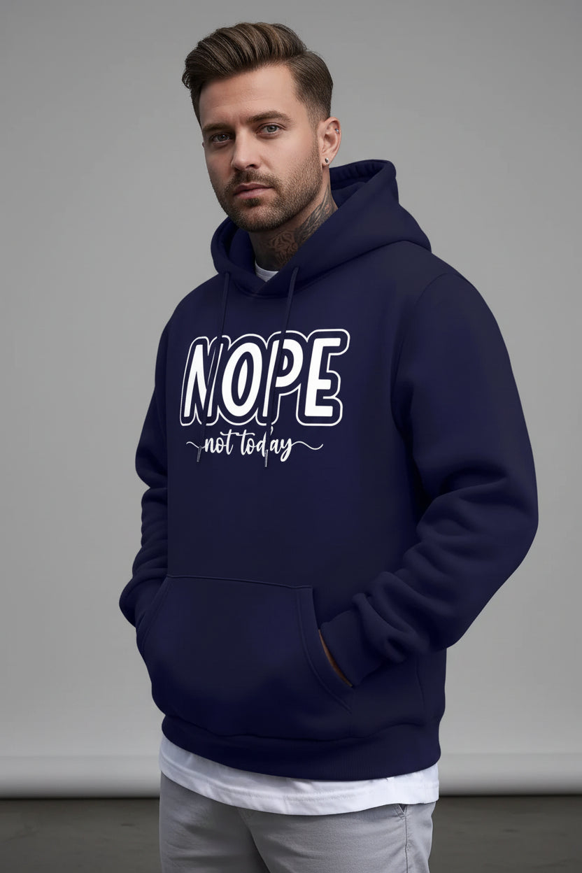 UrbanTrendz Men's Fleece Letter Hoodie