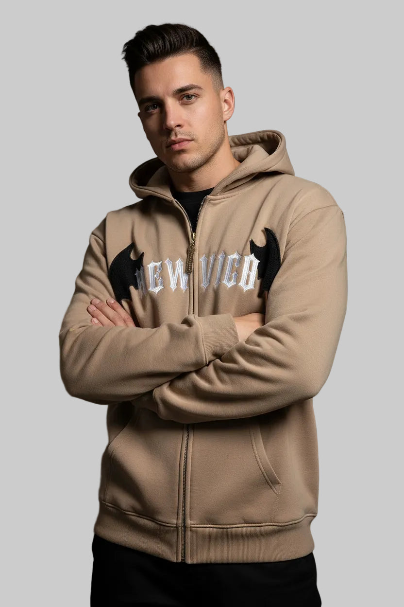 Dark Aesthetic Zip-Up Hoodie | Y2K Harajuku Grunge Streetwear for Men & Women