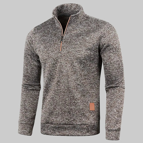 Half-Zip Sweatshirt – Minimal Warm Pullover