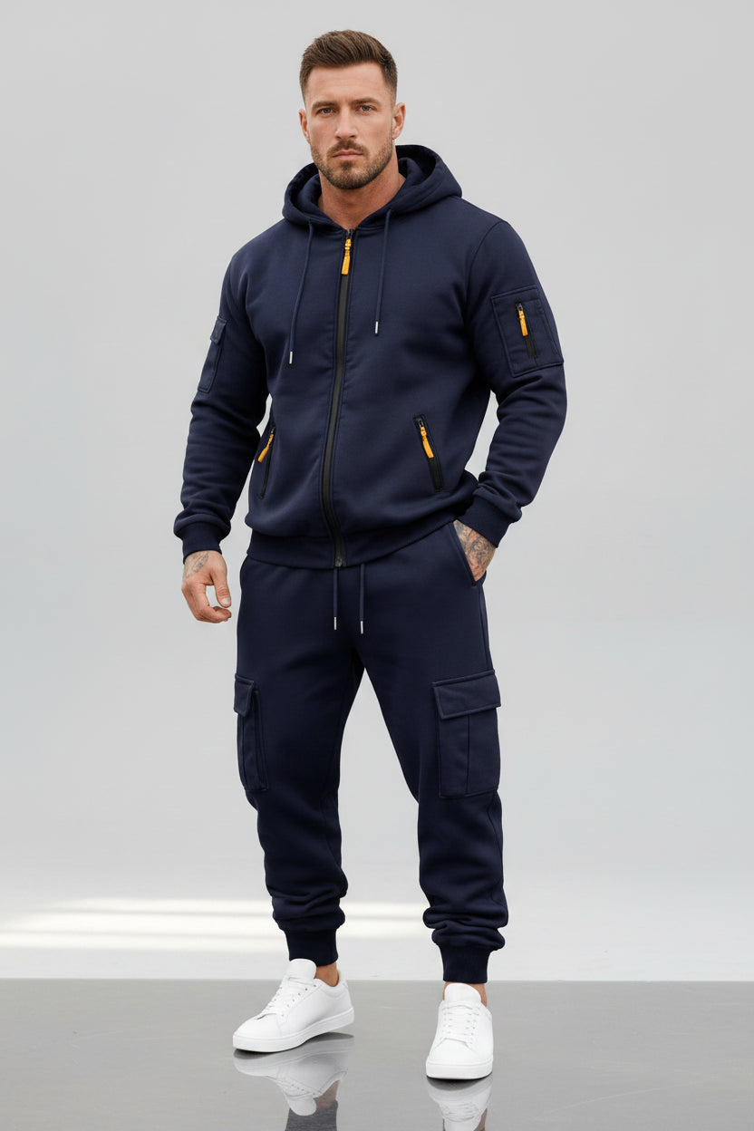 Men's Fleece Hooded Set