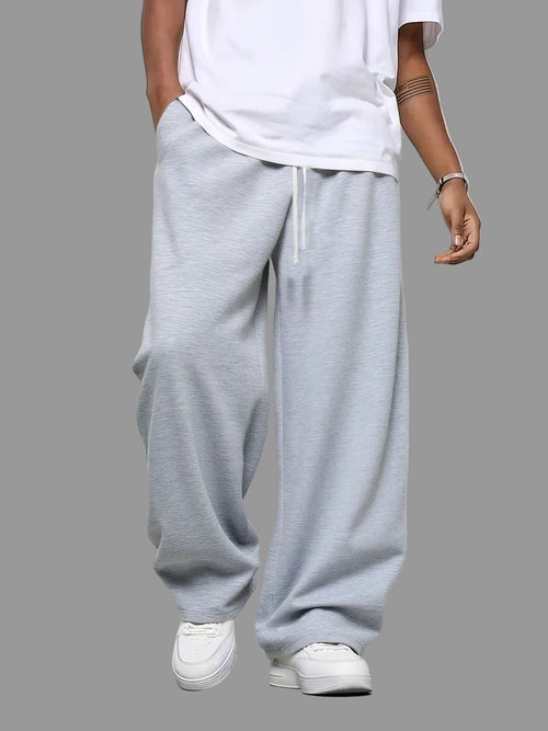 Men's Wide-Leg Sweatpants | Lightweight Loose Fit Korean Streetwear