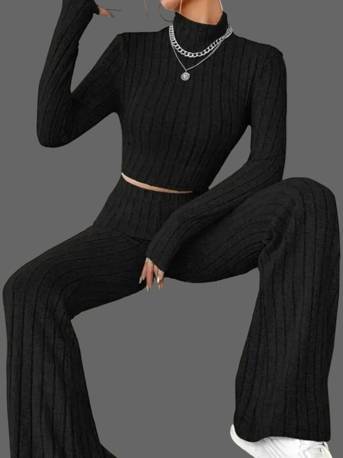 Knit Slim Two-Piece Set