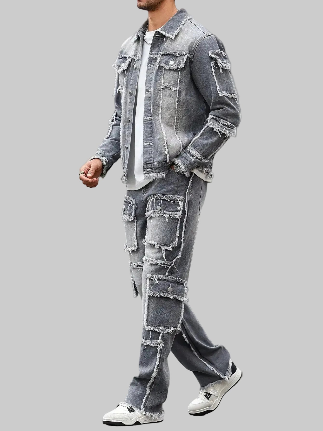 Grey Denim Street Set