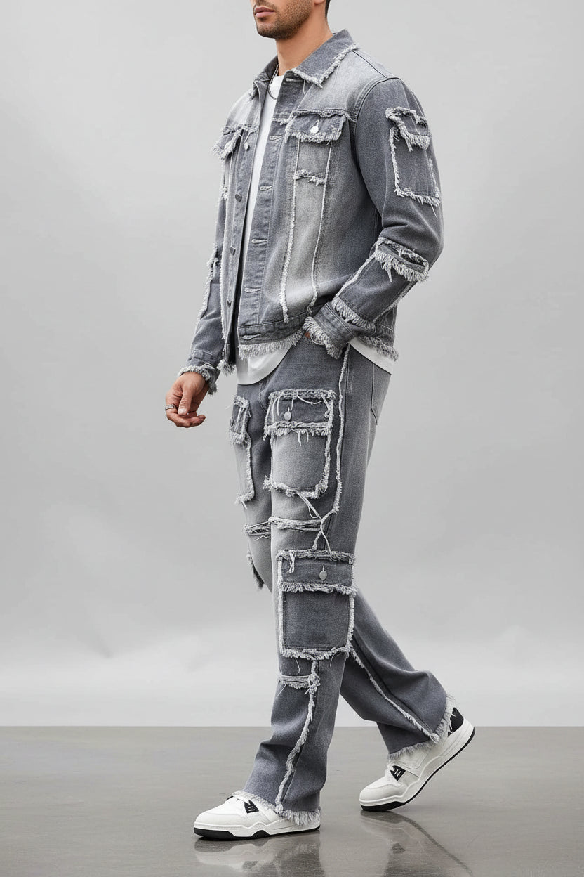 Grey Denim Street Set