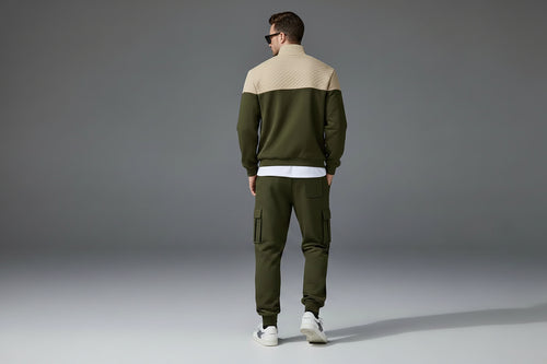 Man in green tracksuit 