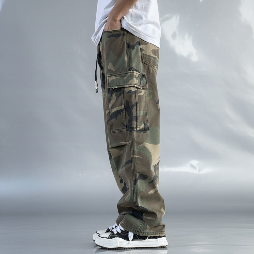 Men's Camo Straight Trousers