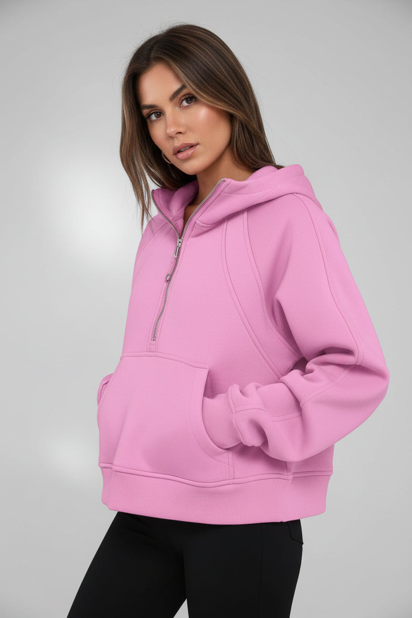 Solid Colour Pullover Hoodie