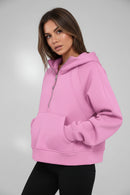 Solid Colour Pullover Hoodie