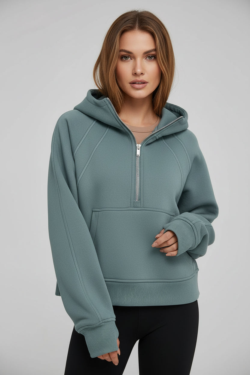 Solid Colour Pullover Hoodie