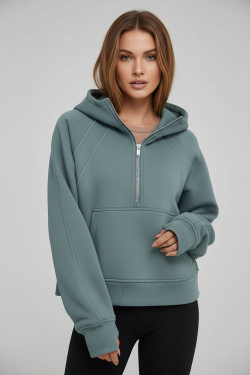Solid Colour Pullover Hoodie