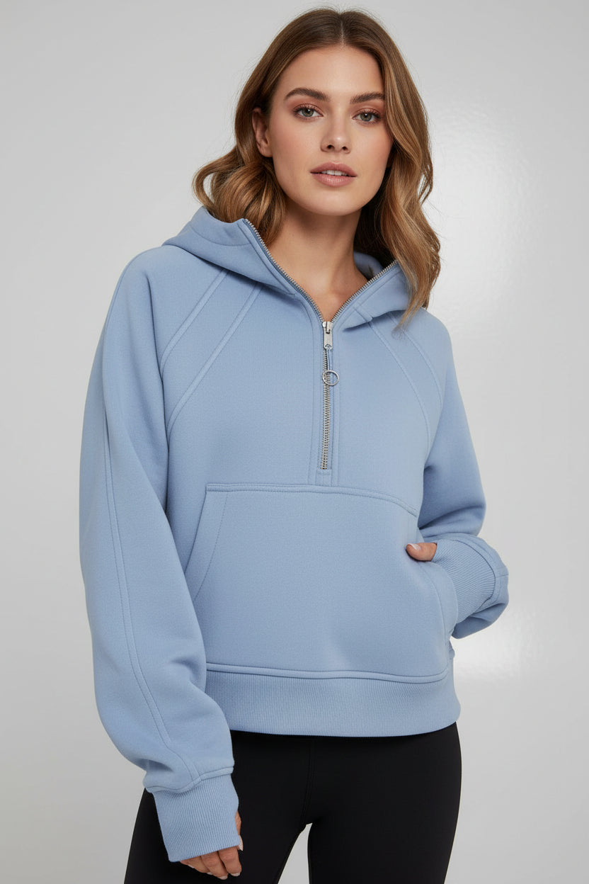 Solid Colour Pullover Hoodie