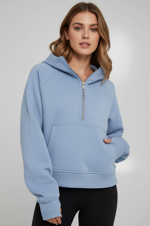 Solid Colour Pullover Hoodie