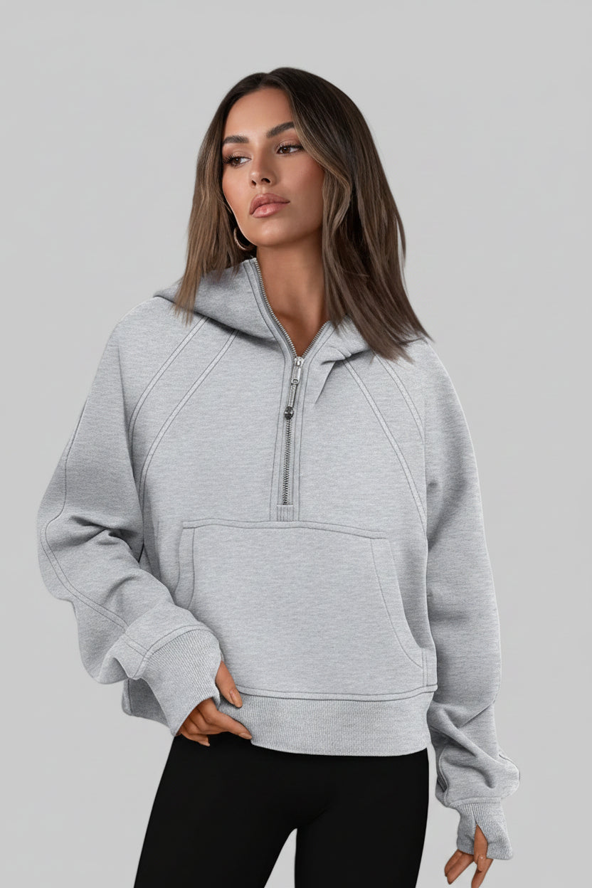 Solid Colour Pullover Hoodie